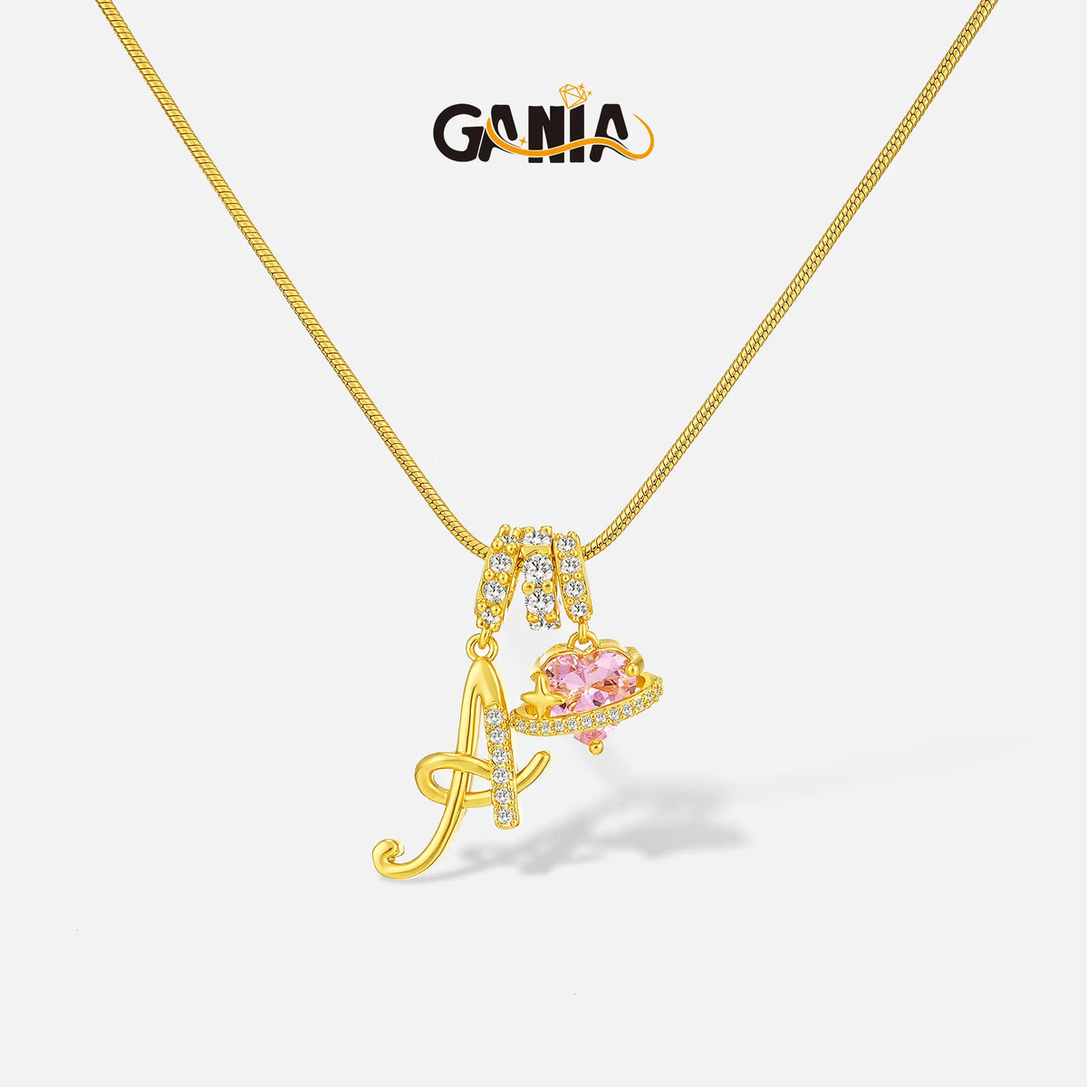 Art-designed personalized name letter necklace
