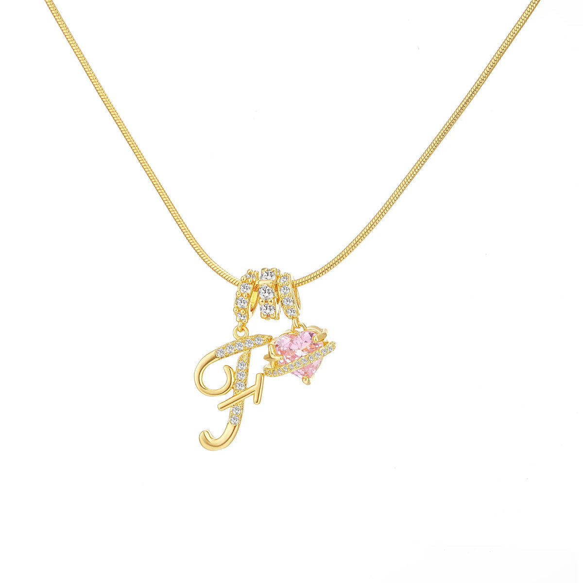 Art-designed personalized name letter necklace