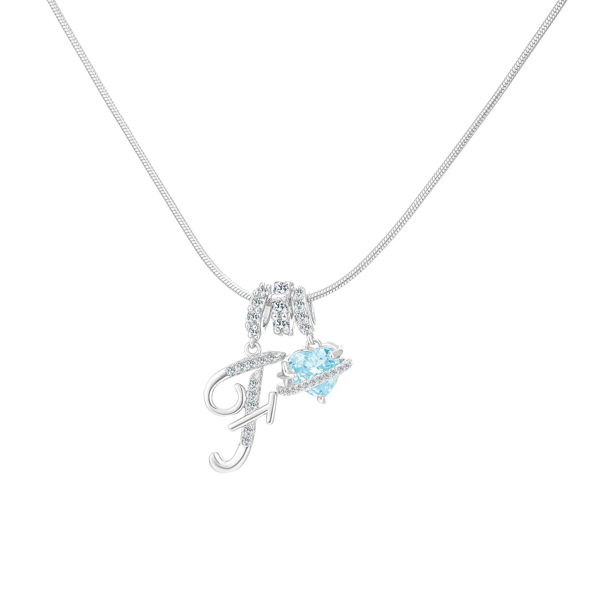 Art-designed personalized name letter necklace