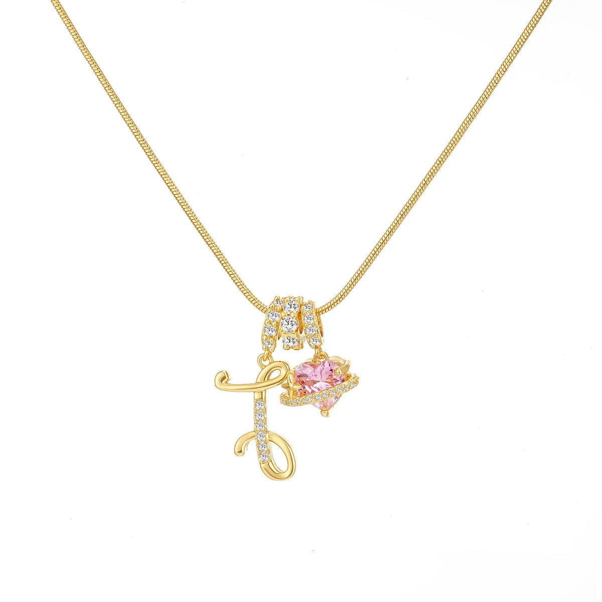 Art-designed personalized name letter necklace