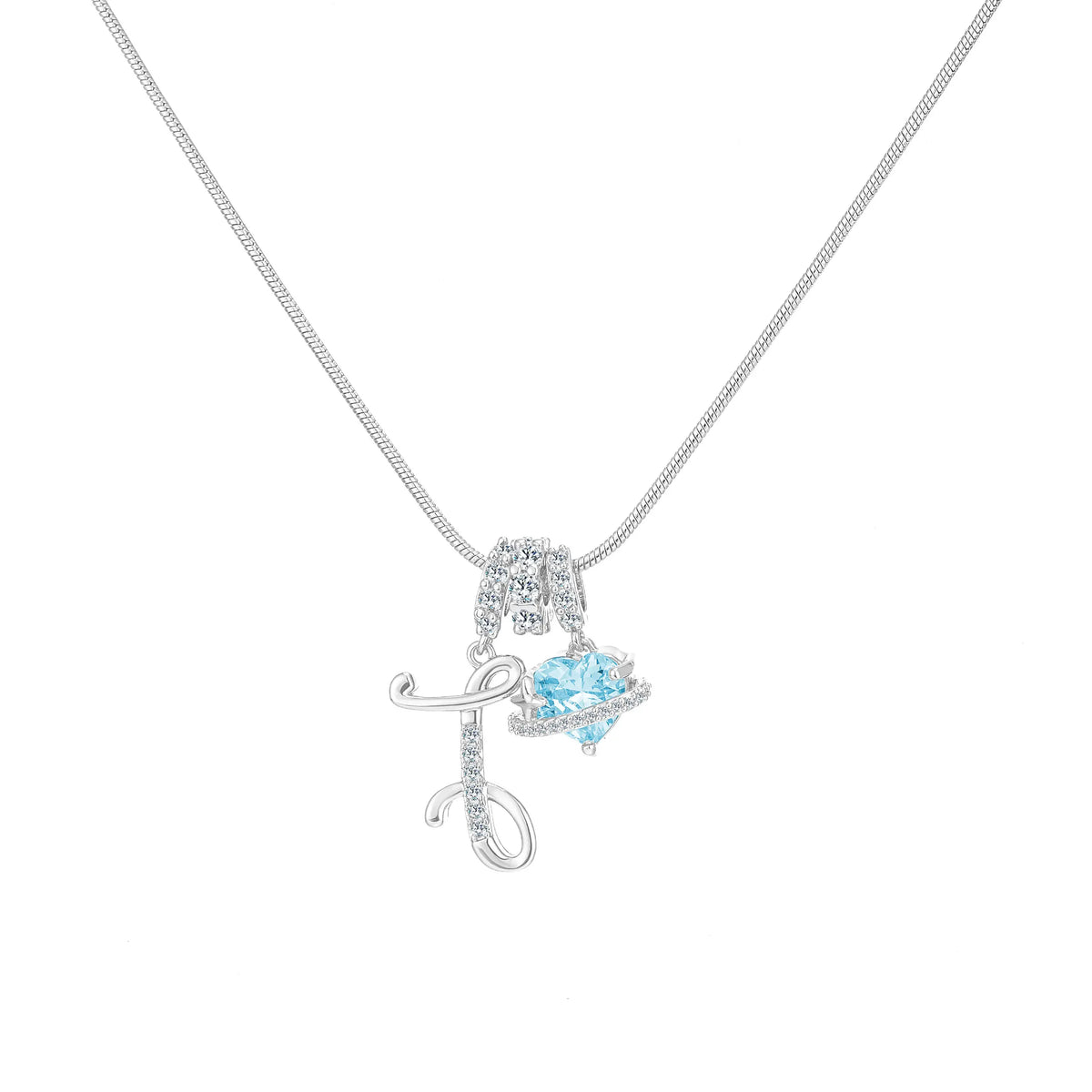 Art-designed personalized name letter necklace
