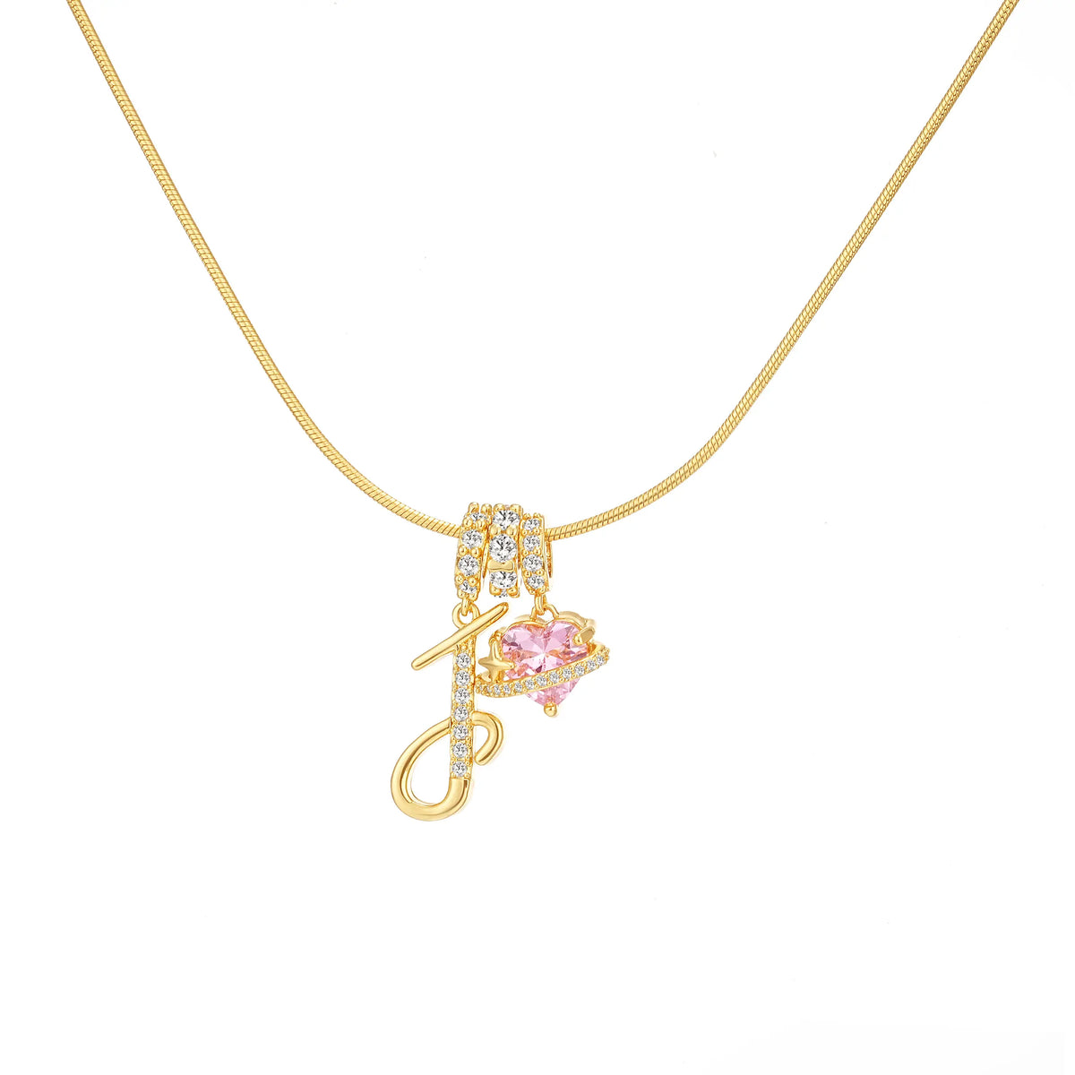 Art-designed personalized name letter necklace