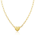 14K Gold/Silver Plated Heart Shape Pendant Magnetic Necklace