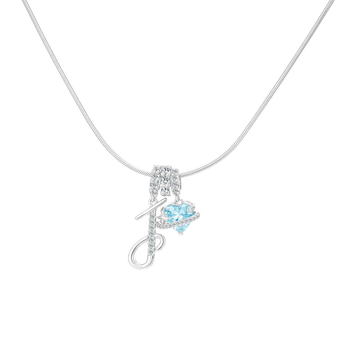 Art-designed personalized name letter necklace