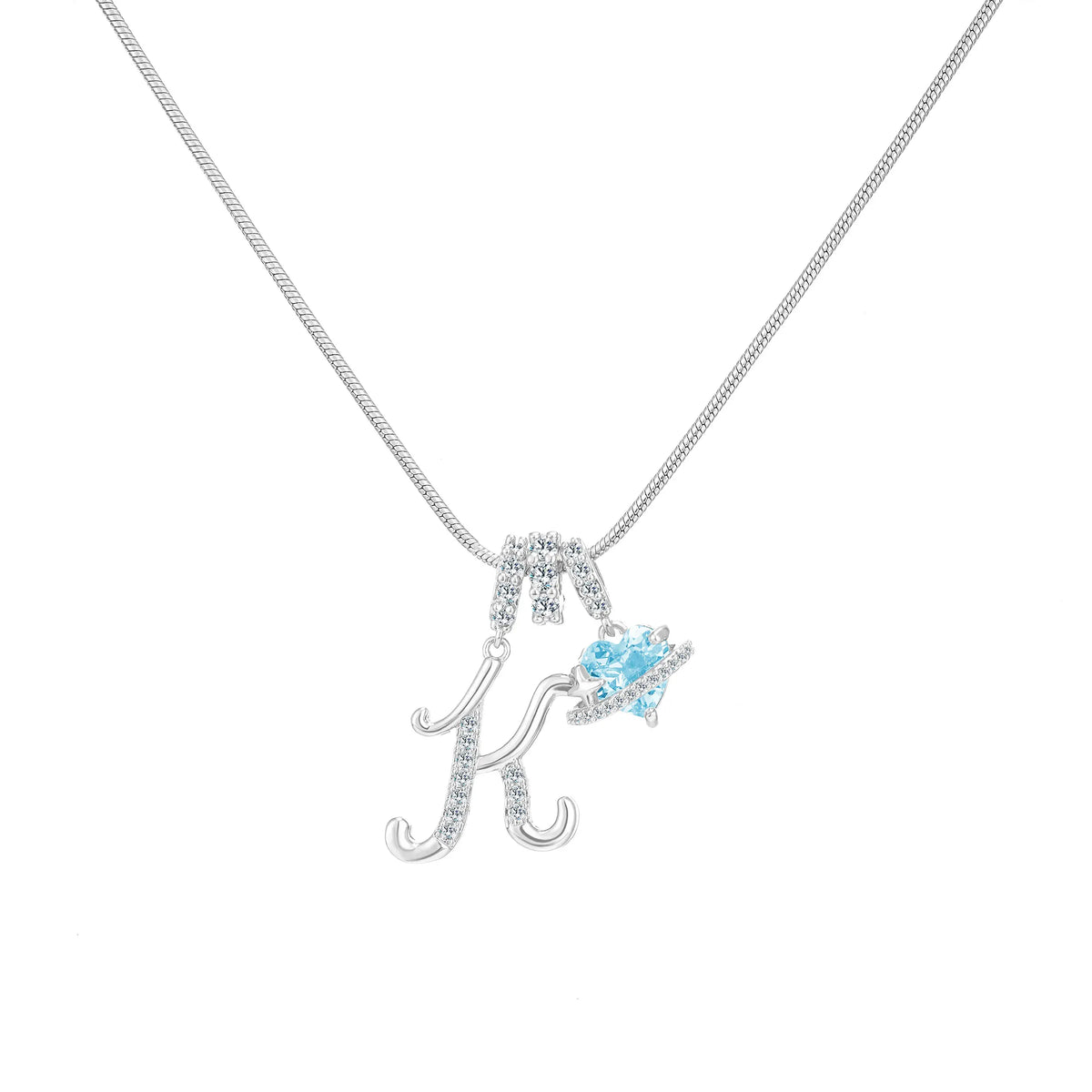 Art-designed personalized name letter necklace