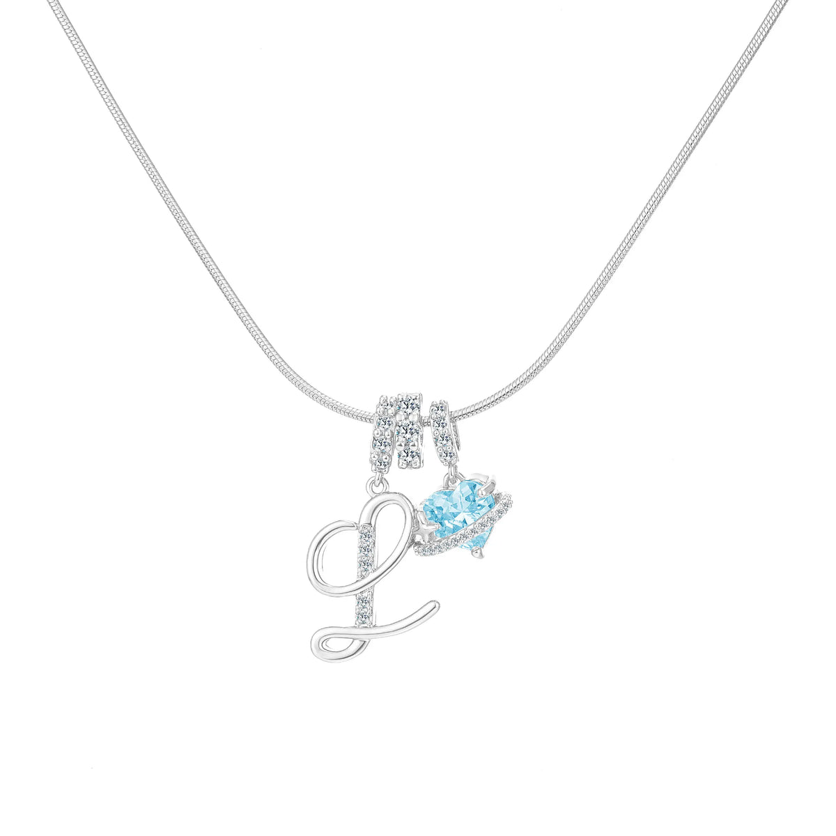Art-designed personalized name letter necklace