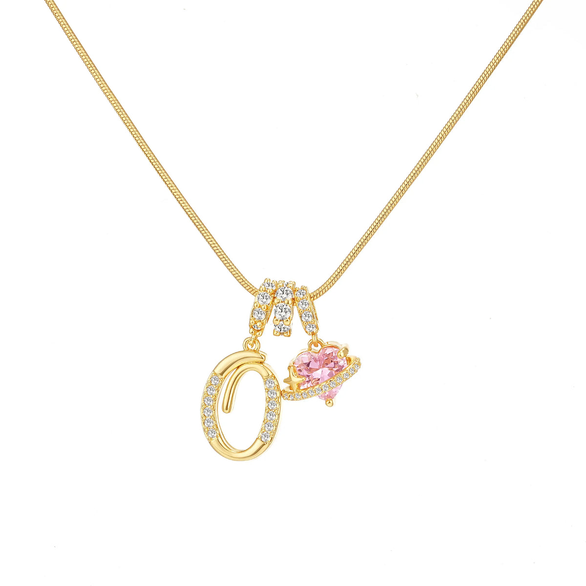 Art-designed personalized name letter necklace