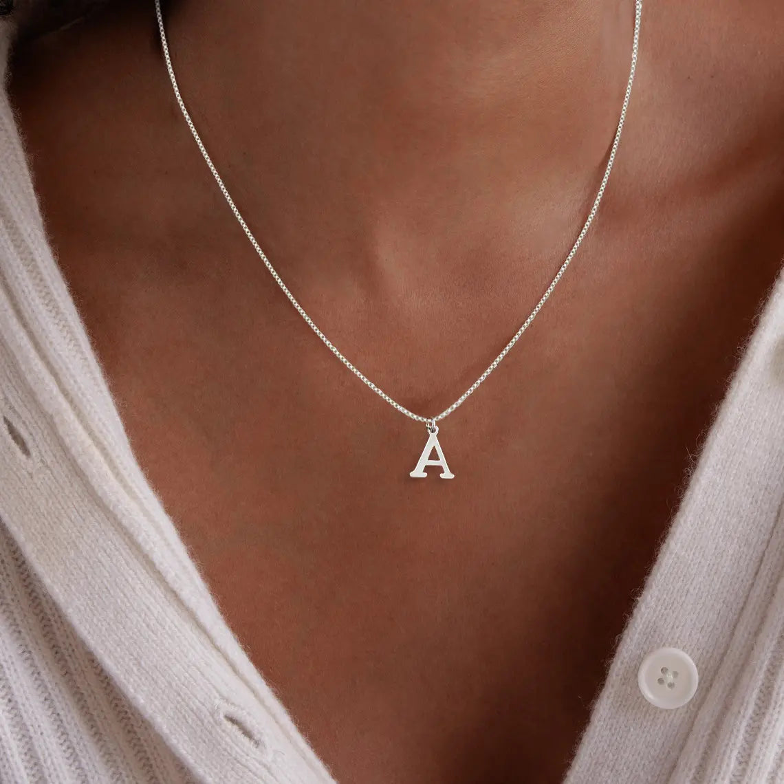 Gold Initial Letters Necklace