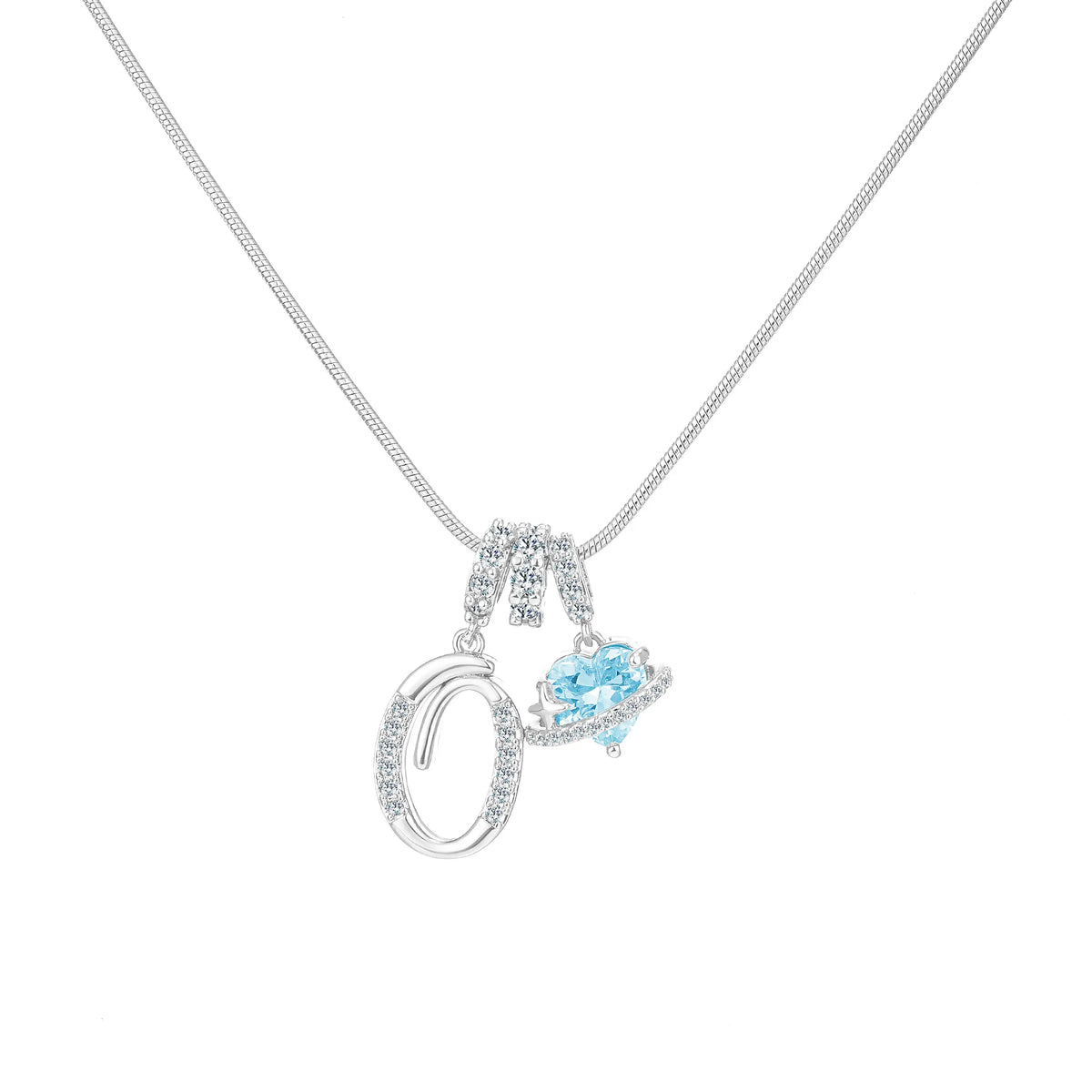 Art-designed personalized name letter necklace