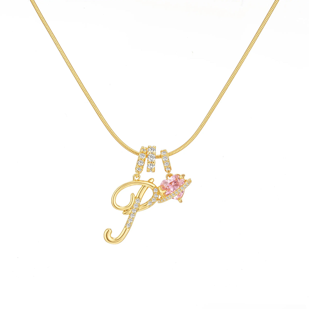 Art-designed personalized name letter necklace