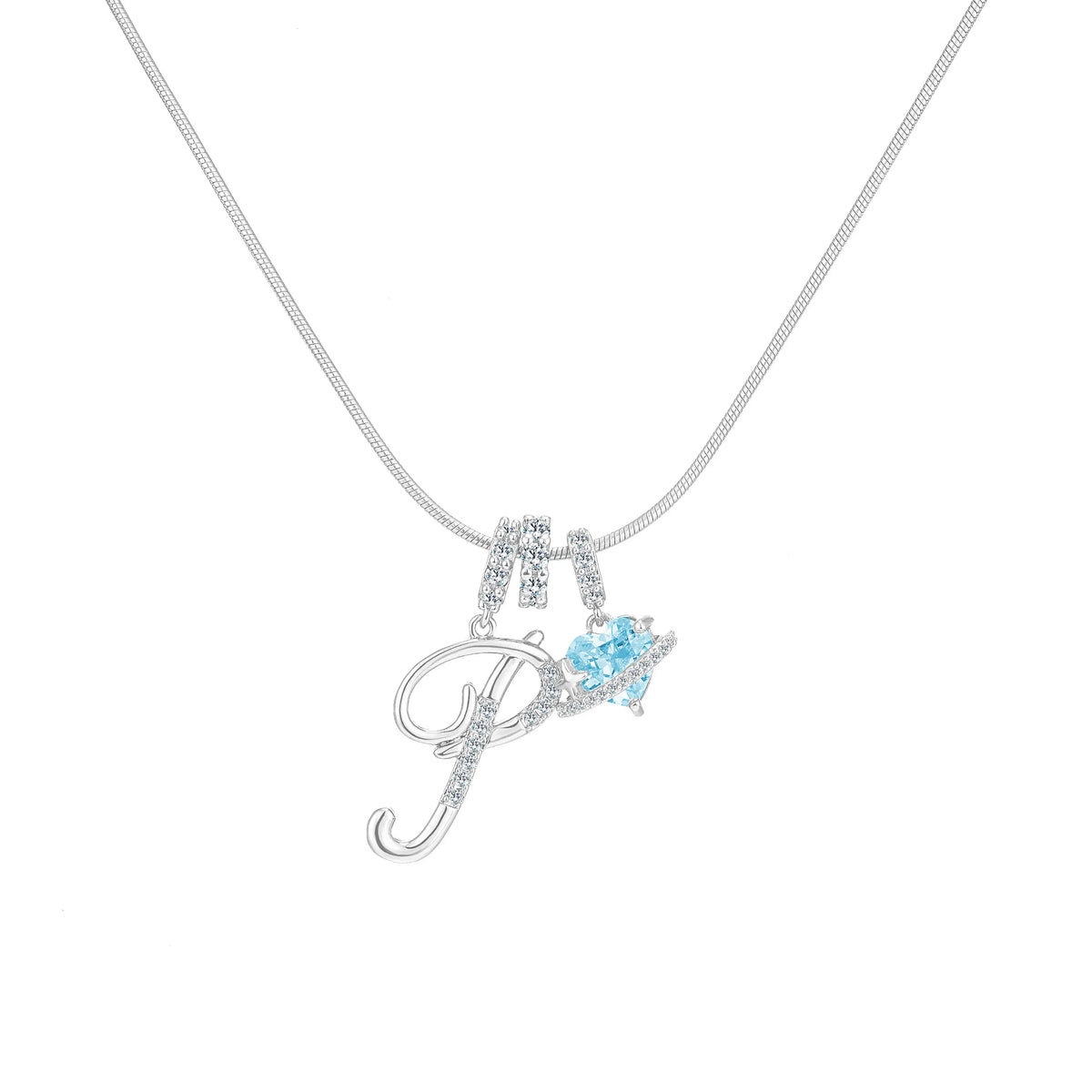 Art-designed personalized name letter necklace
