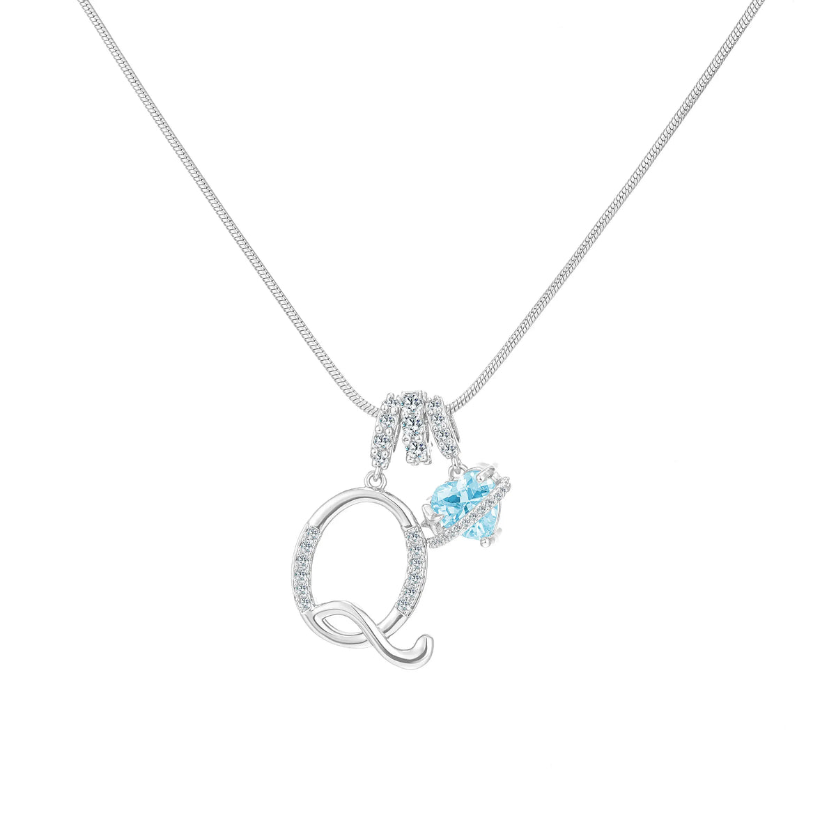 Art-designed personalized name letter necklace