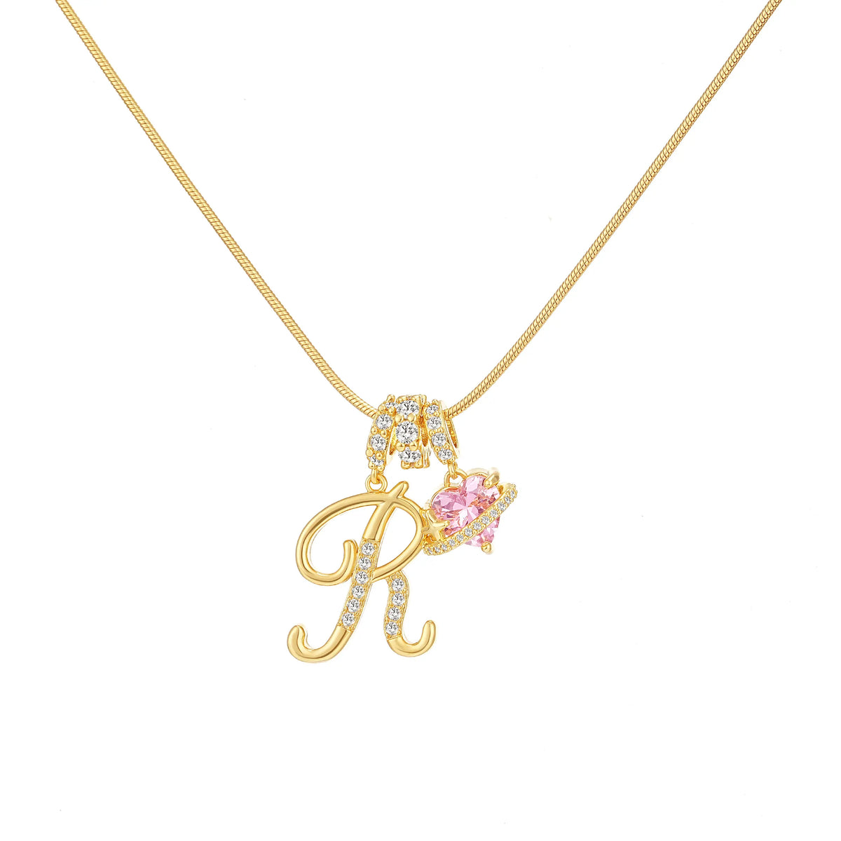 Art-designed personalized name letter necklace