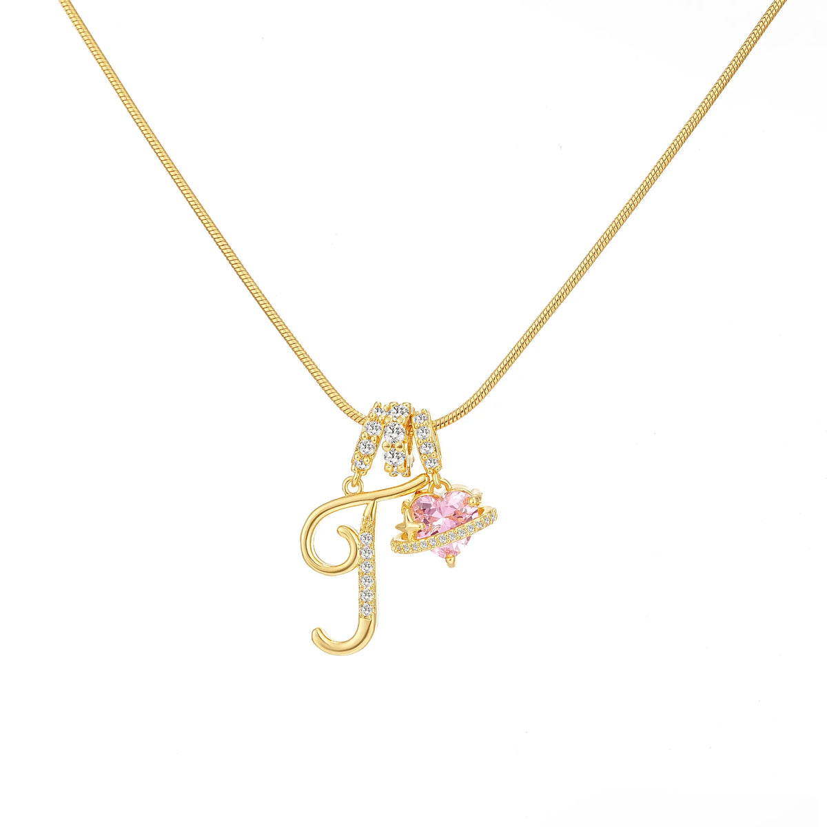 Art-designed personalized name letter necklace