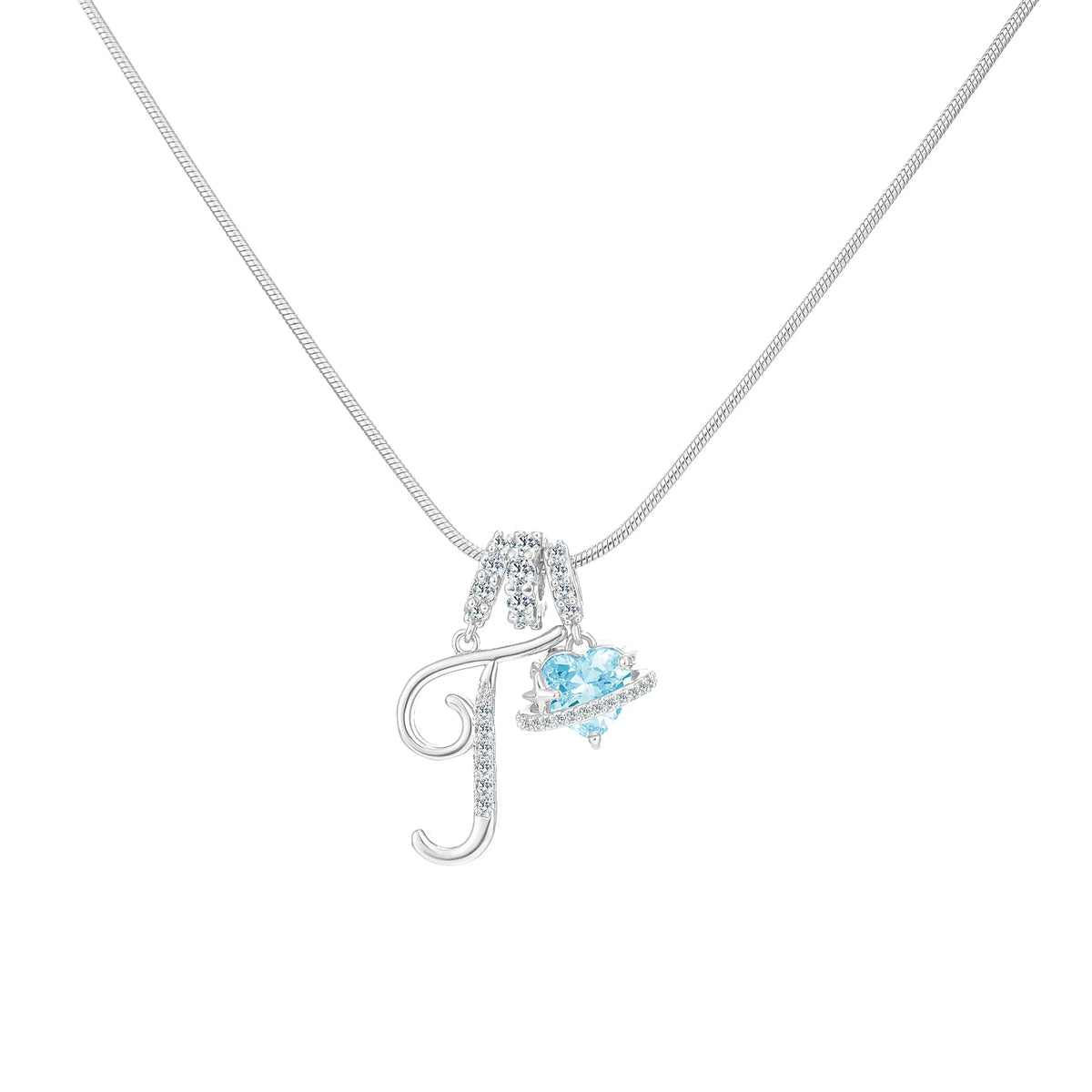 Art-designed personalized name letter necklace