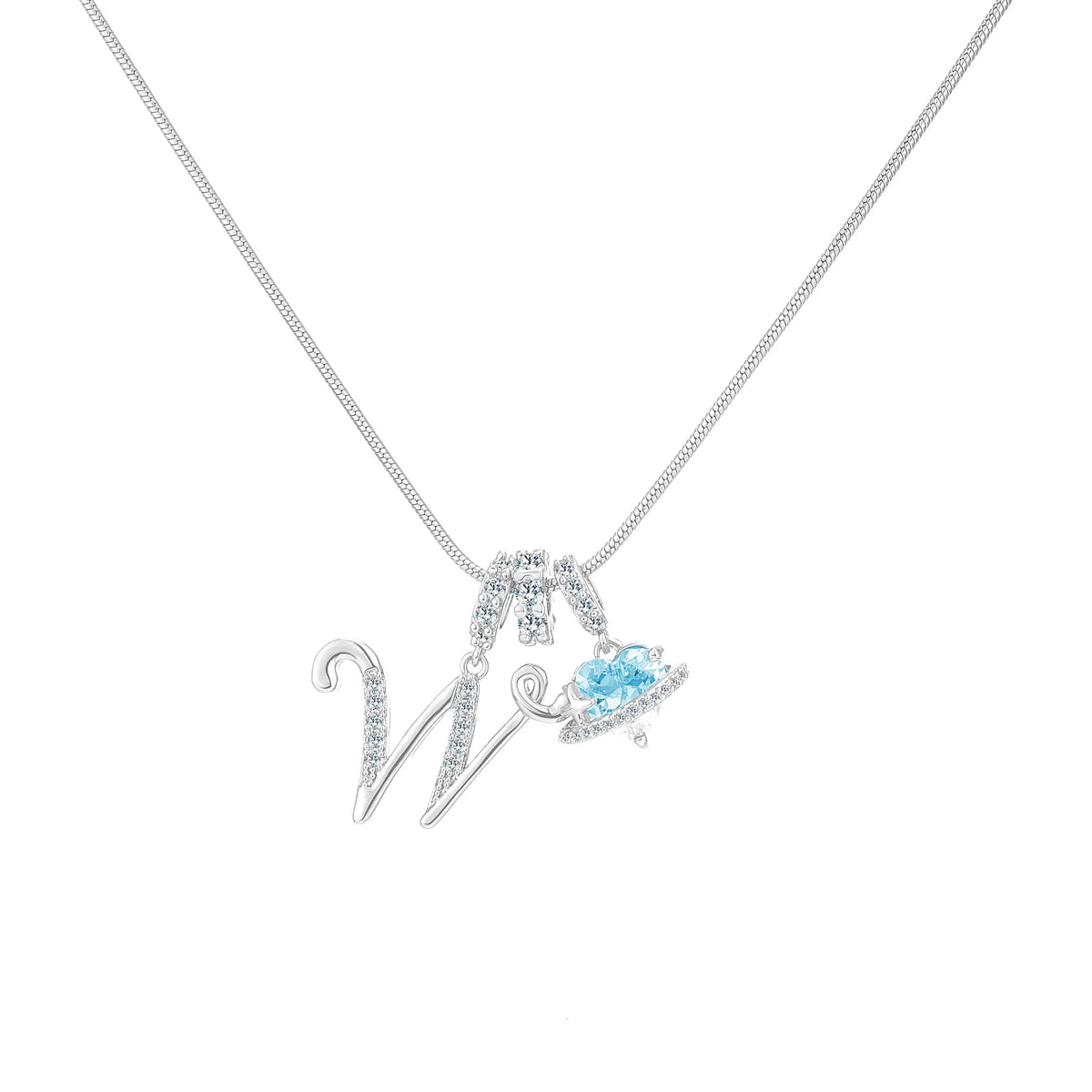 Art-designed personalized name letter necklace