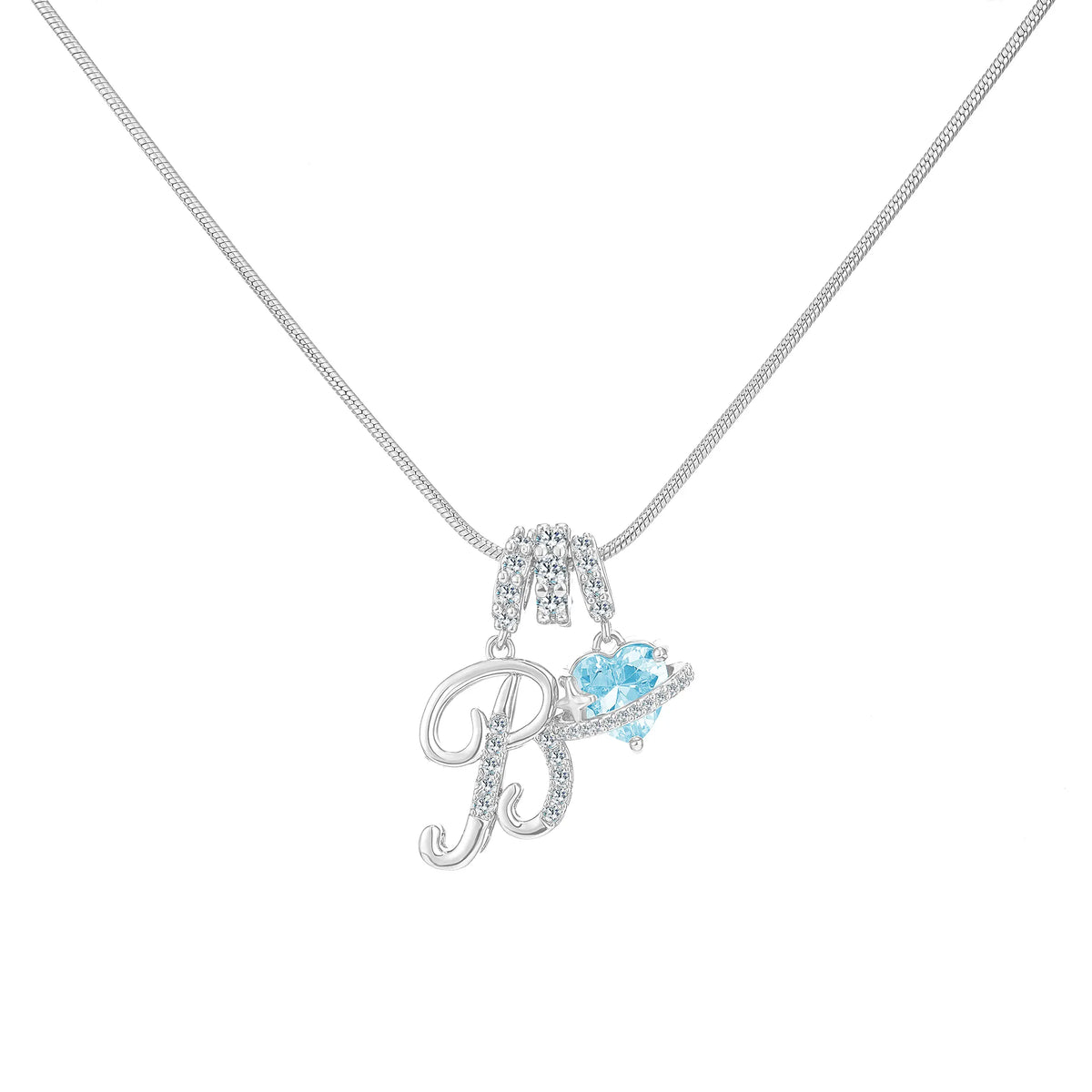 Art-designed personalized name letter necklace