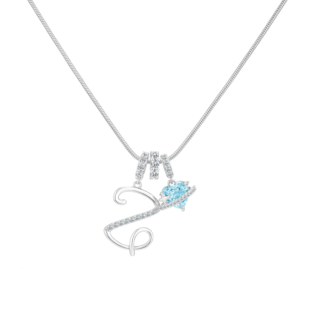 Art-designed personalized name letter necklace