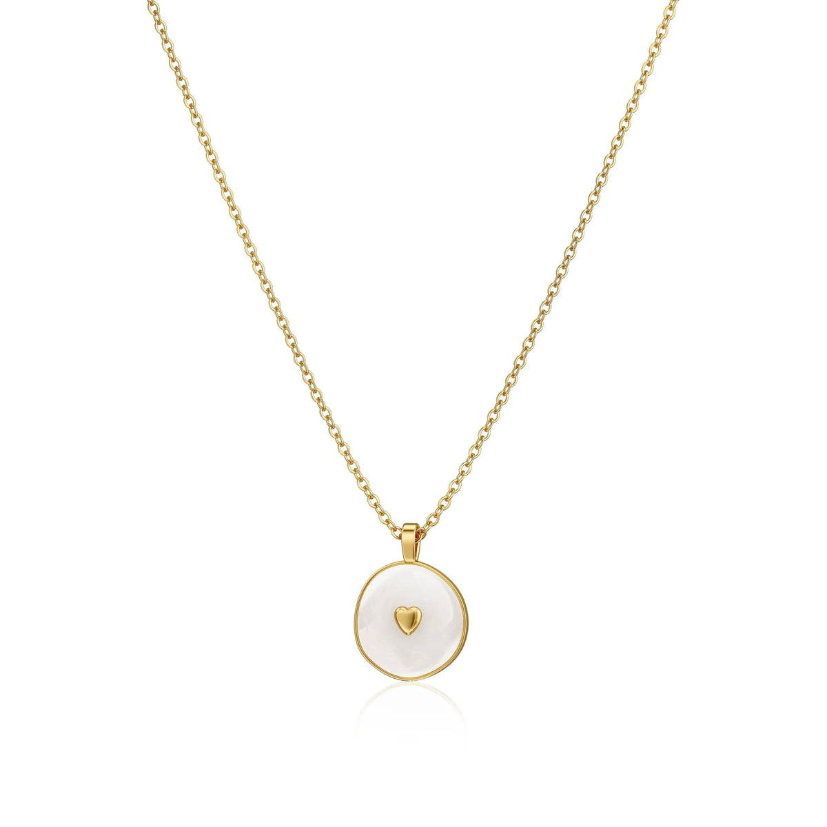 14K Gold/Silver Plated Heart Shape Pendant Magnetic Necklace